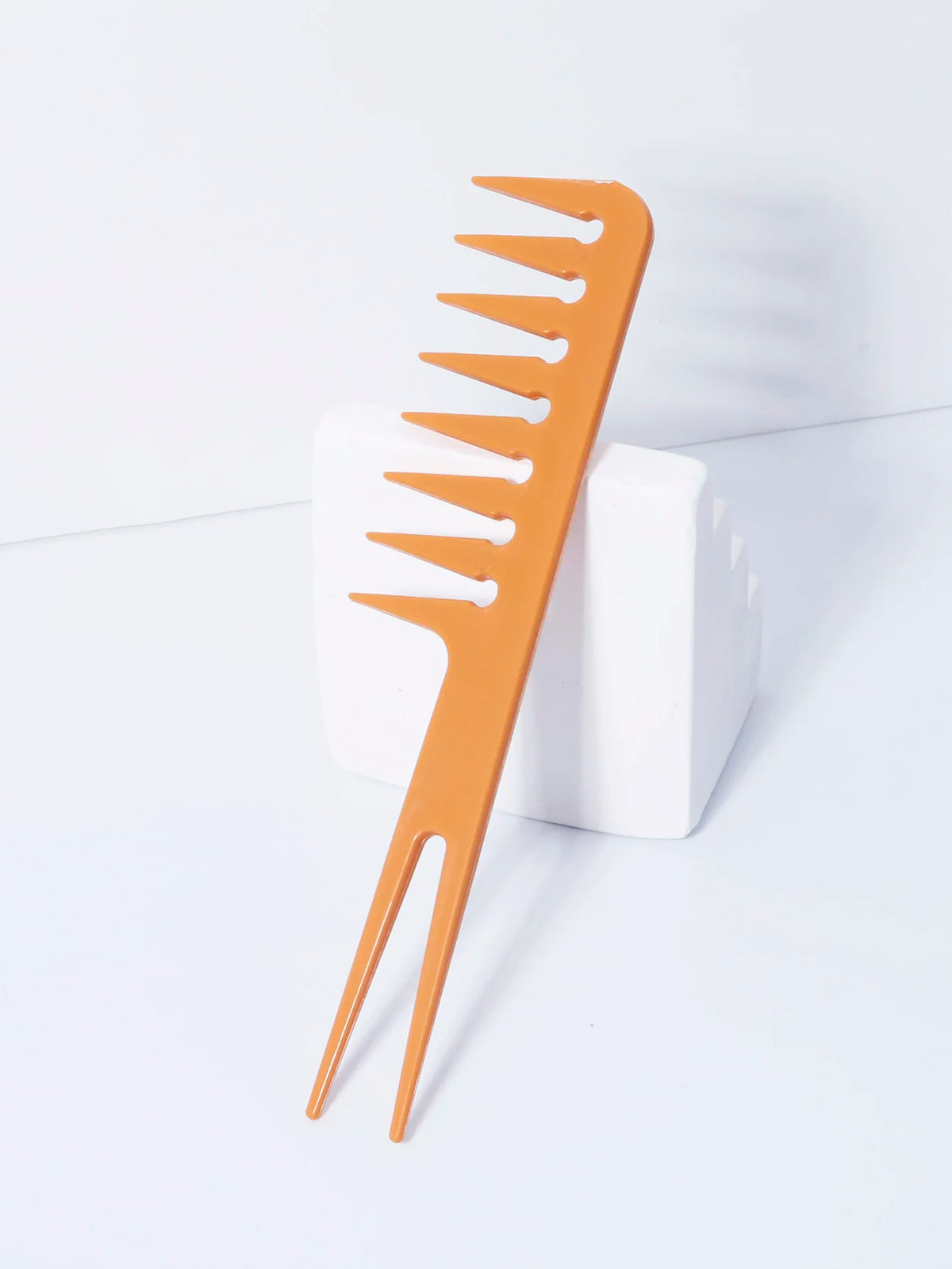 Double Fork Wide Tooth Comb, Double-Sided Comb, African Comb, Suitable for Both Men and Women for Hair Accessories