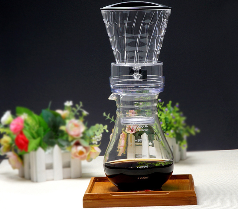 Ice Drip Coffee Pot for Cold Brew - 800ml Capacity