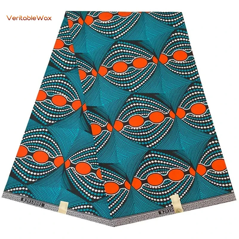 Ankara African Print Batik Pagne Real Wax Fabric DIY Sewing Patchwork Wedding Dress Craft Material Polyester High Quality Tissu