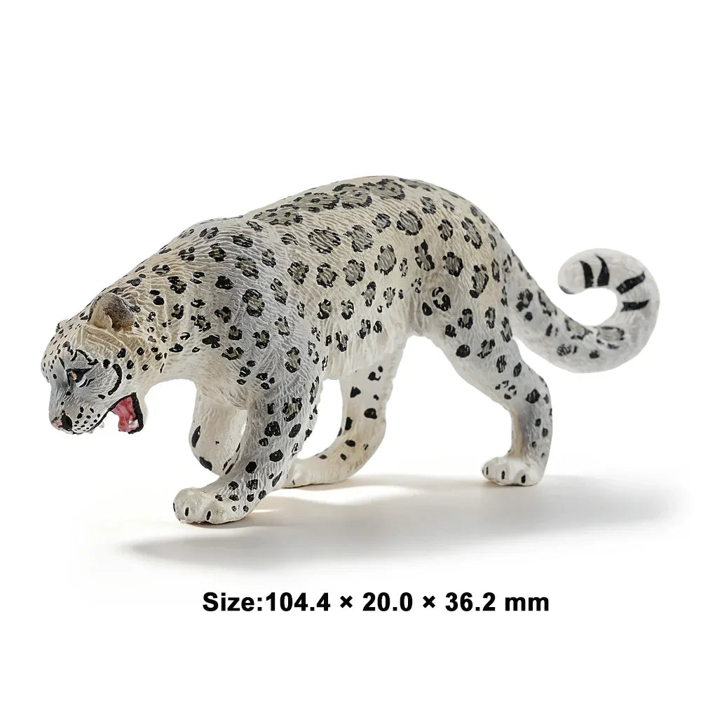 Toymany Simulation African Wild Dog Wildlife Animal Model Toy Mini Figures Dolls Action Figurines Toys Children Gift Cake Decora