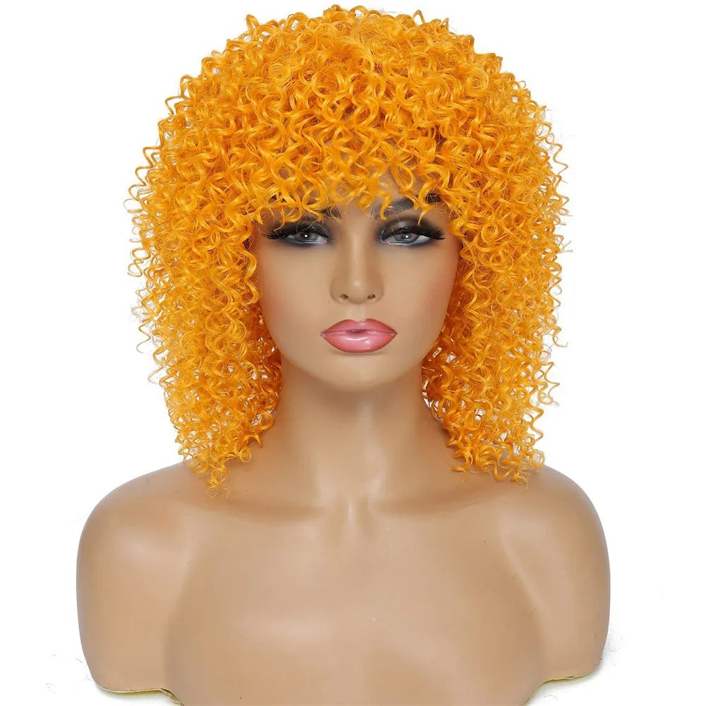 Cross-border , short for African women, small curly afro , high-temperature synthetic fiber wig