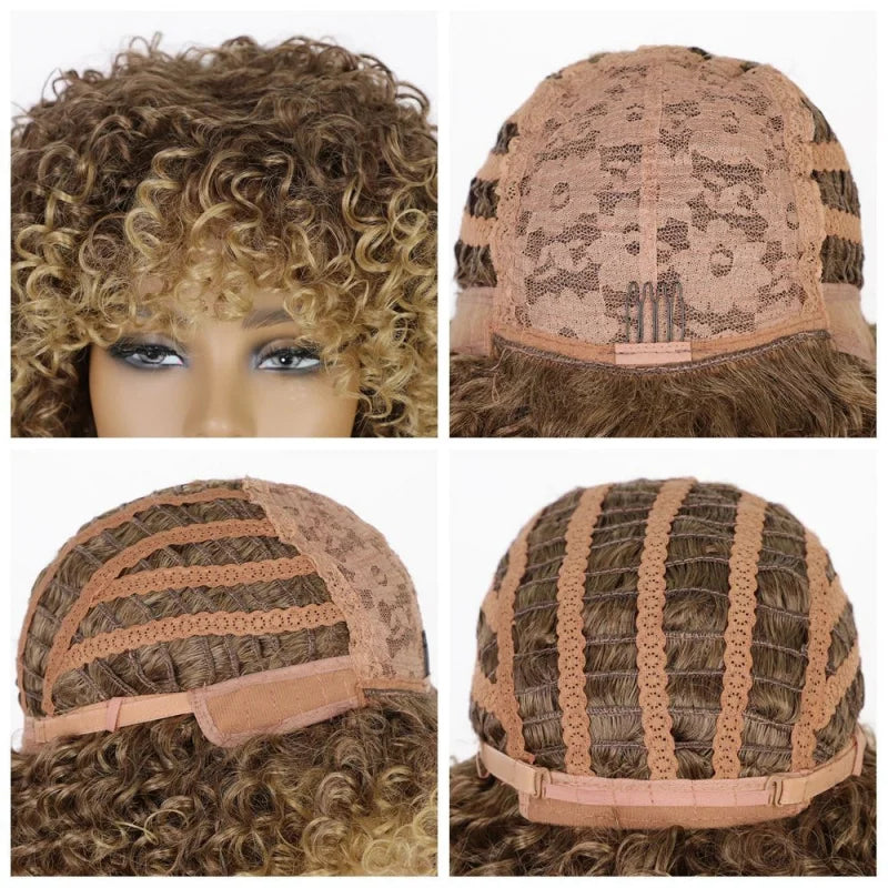 African Afro , Short Curly Wig for Black Women