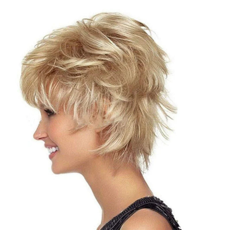 New Fashion African Headpiece Slightly Curled Short Hair Wig