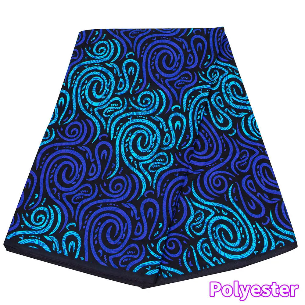 Ankara African Print Batik Pagne Real Wax Fabric DIY Sewing Patchwork Wedding Dress Craft Material Polyester High Quality Tissu