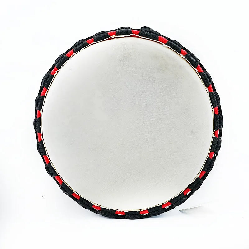 Solid Wood Large African Drum Sheepskin Djembe Adult Beginner Traditional Music Drums Children's Professional Percussion Drum