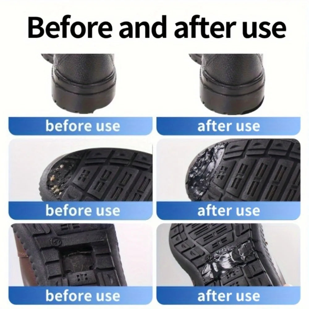 Waterproof Shoe Sole Repair Glue Super Strong - Durable Sealant for Crack Filling, Black Repair Paste for Rubber Materials