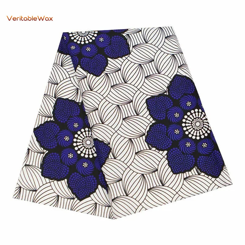 Ankara African Print Batik Pagne Real Wax Fabric DIY Sewing Patchwork Wedding Dress Craft Material Polyester High Quality Tissu