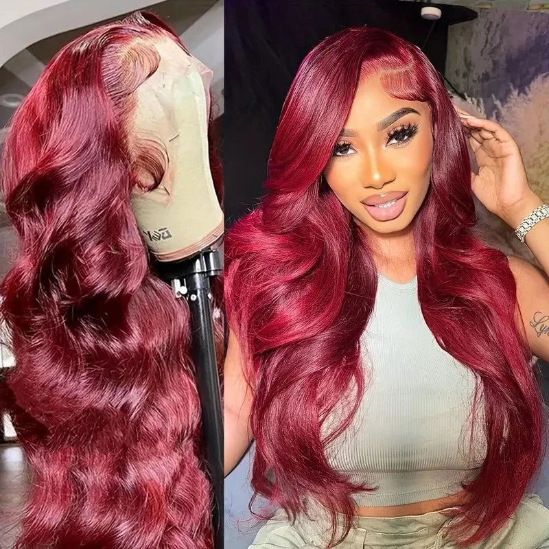Fashionable front lace in piano color with large wavy curls, African synthetic fiber wig