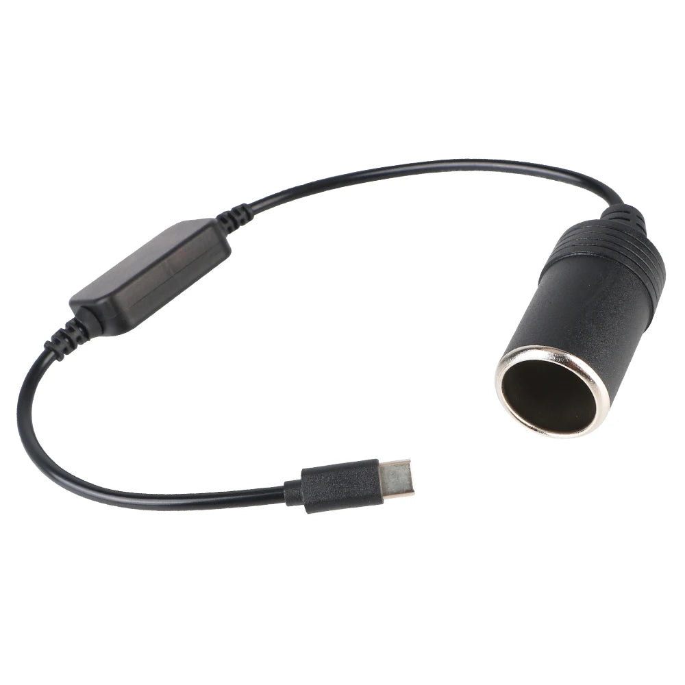 Car Electronics Accessories Cigarette Lighter Adapter Converter 1pc Type C Male to Female 5V USB To 12V Cigarette Lighter Socket