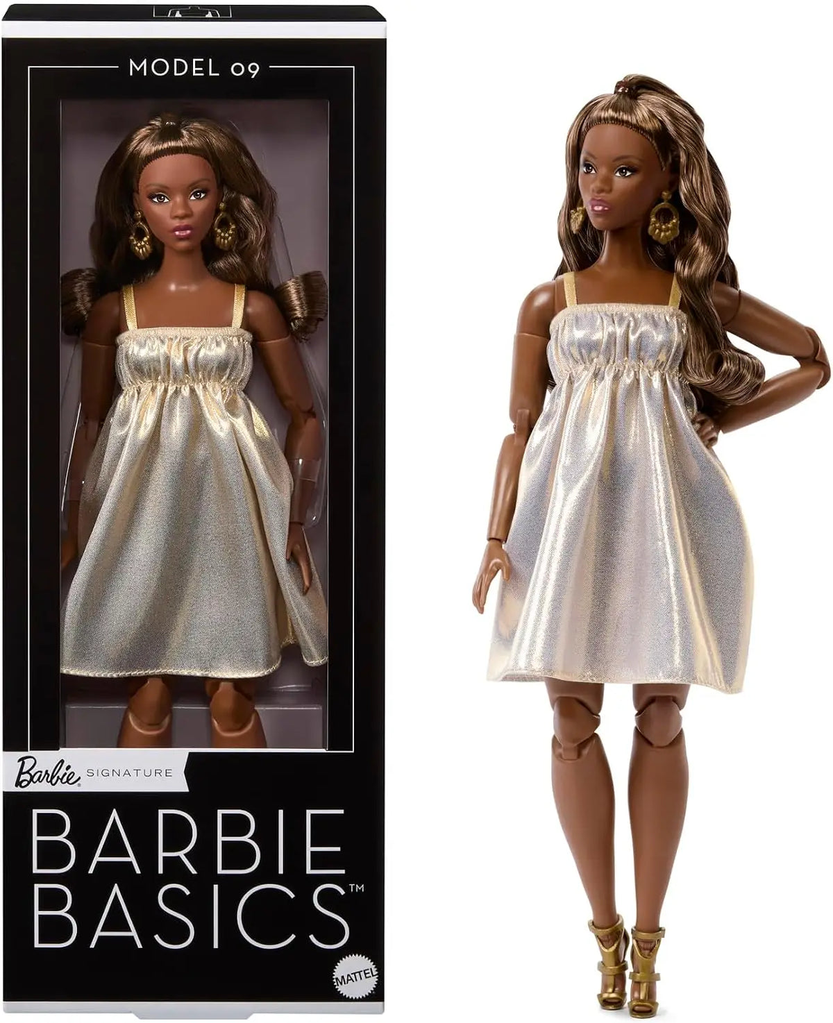 2026 Original Mattel Barbie Basics Doll African Black Articulated Jointed Collection Neutral Model 09  Birthday Christmas Gift