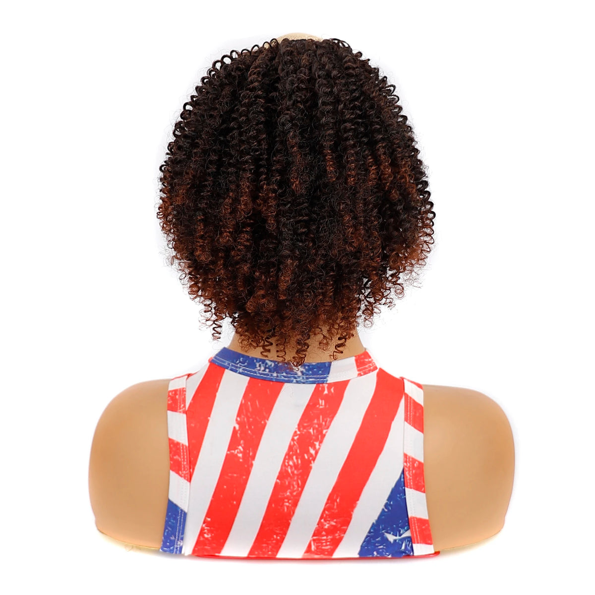 Synthetic Drawstring Curly Hair Ponytail Extension for African Women Short Afro Kinky Curly Hairpieces Fake Tail