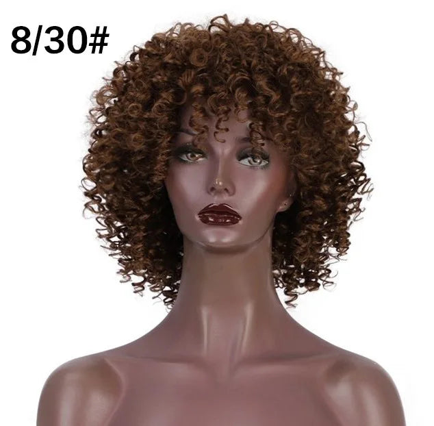 African Afro , Short Curly Wig for Black Women