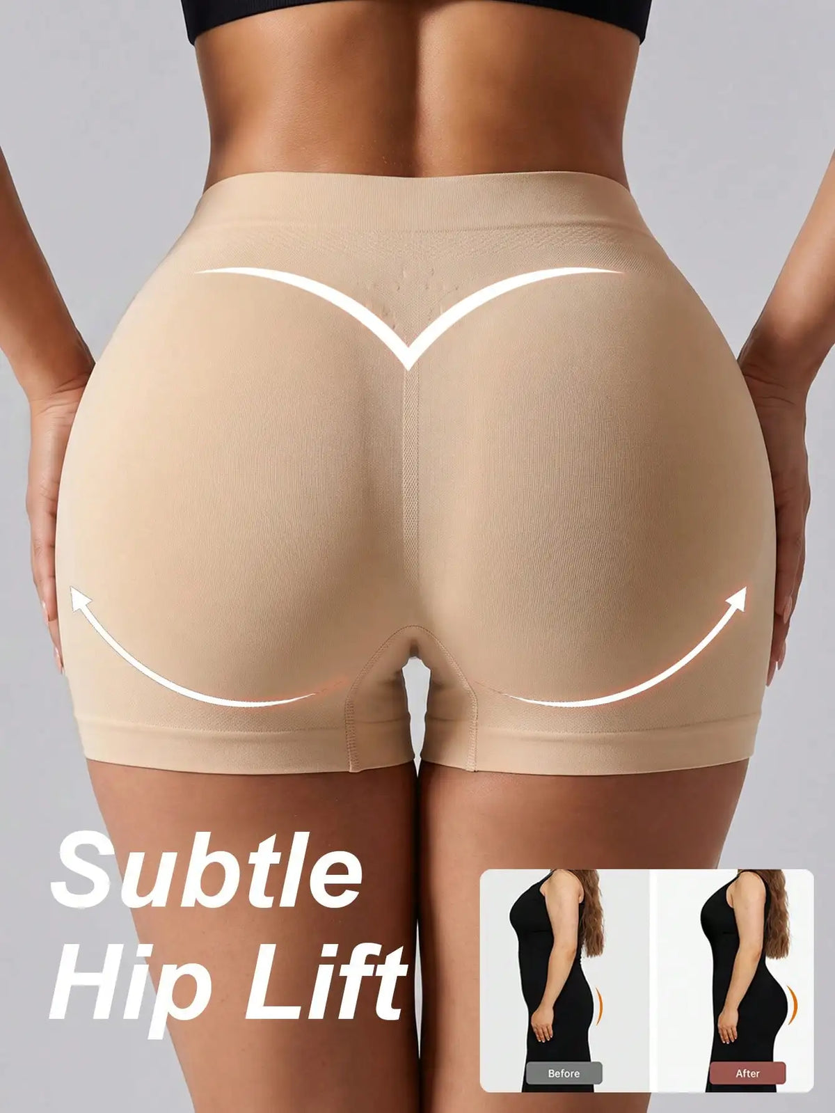 Women's Seamless Body Shaper Pantie Low Waist Tummy Control Boyshorts Breathable Comfortable Butt Lifter Panties Underwear