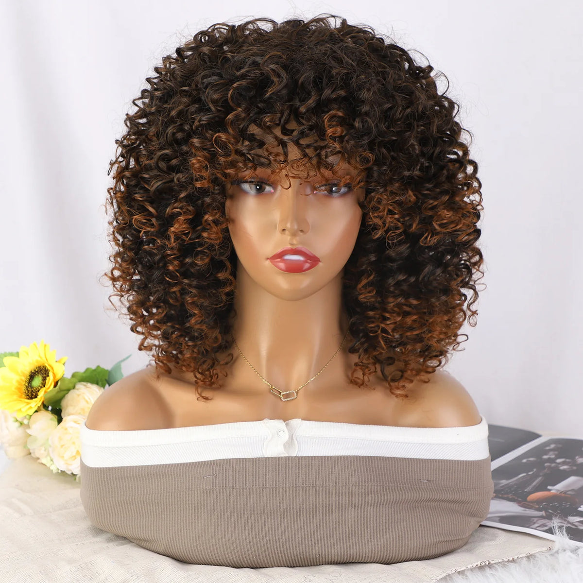 African Afro , Short Curly Wig for Black Women