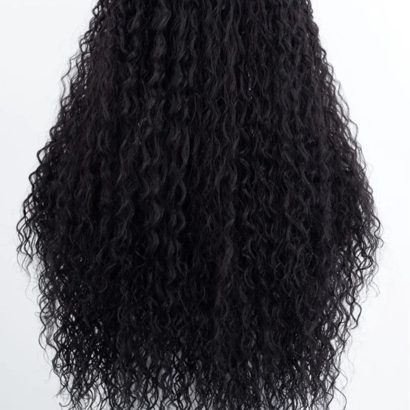 - , Latin American , wool long , African wig, middle-parted curly hair