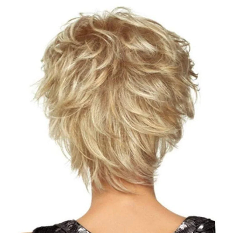 New Fashion African Headpiece Slightly Curled Short Hair Wig