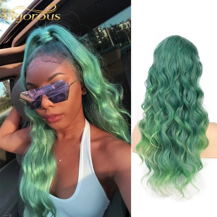 Women's long curly , drawstring hair extensions, , African big wave synthetic fiber wig, ponytail