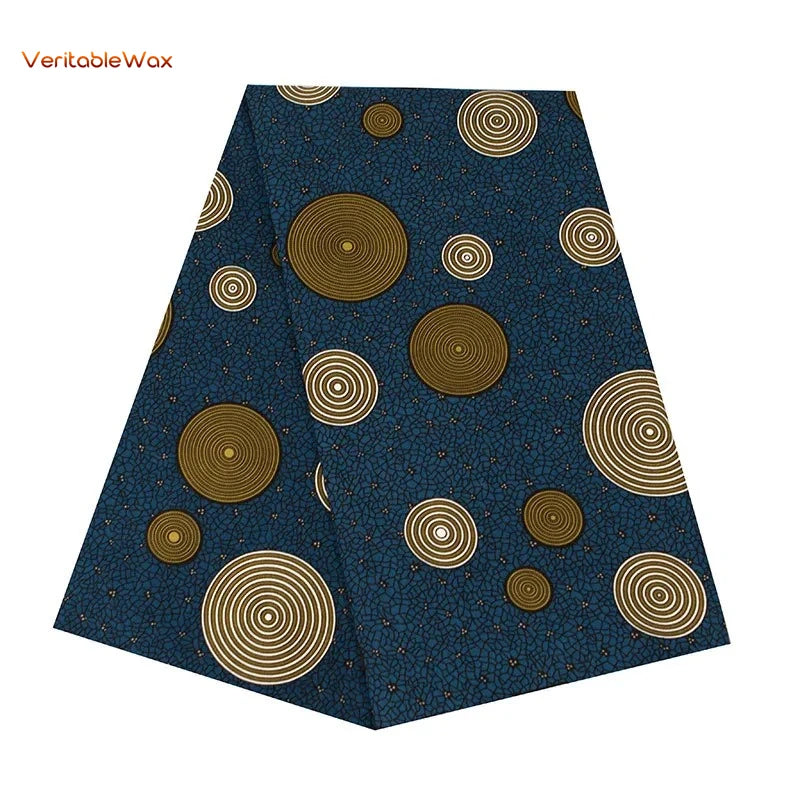 Ankara African Print Batik Pagne Real Wax Fabric DIY Sewing Patchwork Wedding Dress Craft Material Polyester High Quality Tissu
