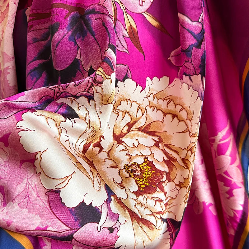 NEW Fashion Summer Dress With Big Scarf Dubai Turkey Kaftan Muslim Loose Abaya Women African Casual Maxi Flower Shawl Robe