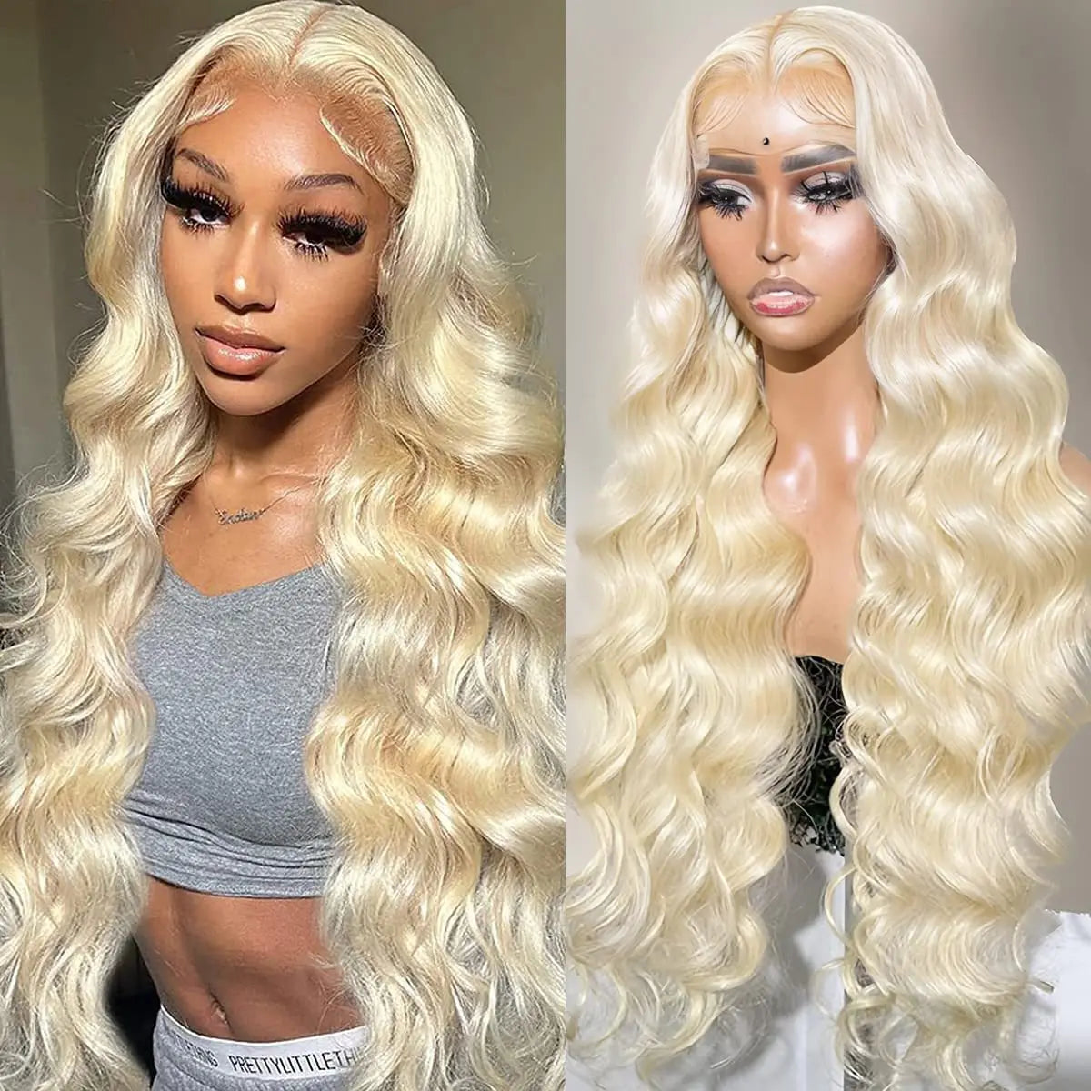Fashionable front lace in piano color with large wavy curls, African synthetic fiber wig