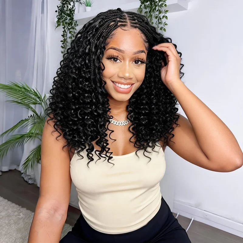 Short hair , lace front , new African product, black small curly Brazilian full head wig