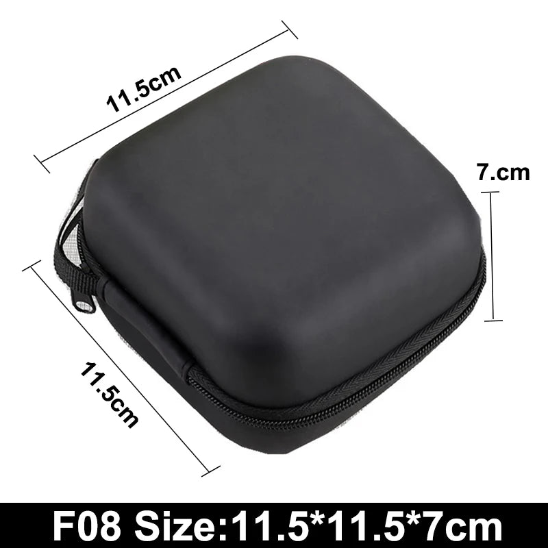 Earphone Data Storage Bag Oval Square Rectangle Cable Organizer Bags Mini Zipper Pouch Tech Gadgets Portable Charger U Disk Case