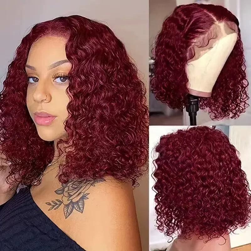 Short hair , lace front , new African product, black small curly Brazilian full head wig