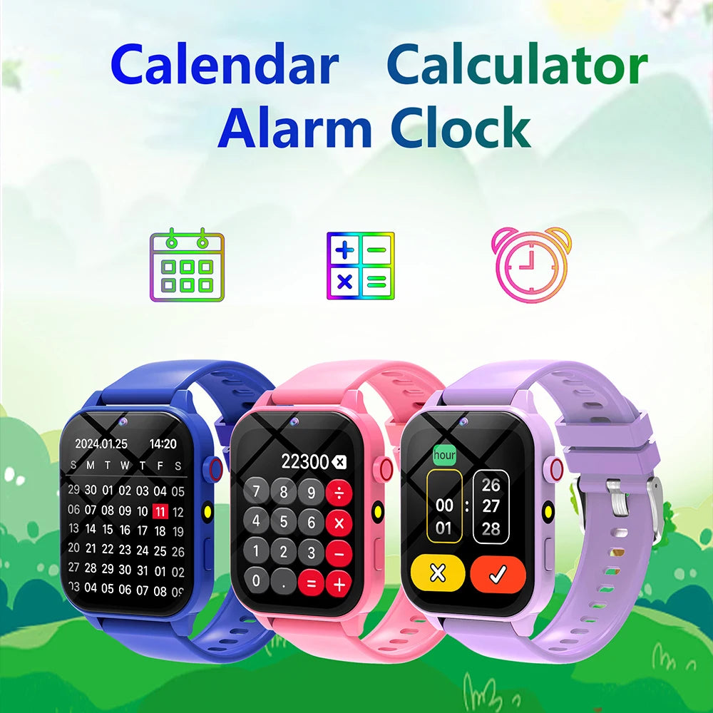 New Smart Watch Kids Toys 18 Games Sleep Monitoring Alarm Clock Calculator Steps Children Smartwatch Camera Boys Girls Gifts