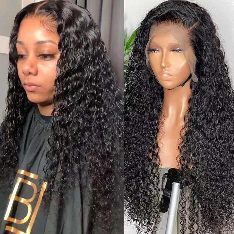 European and American wigs, lace front small curls, middle-parted long curly hair, fashionable synthetic hairpieces for African