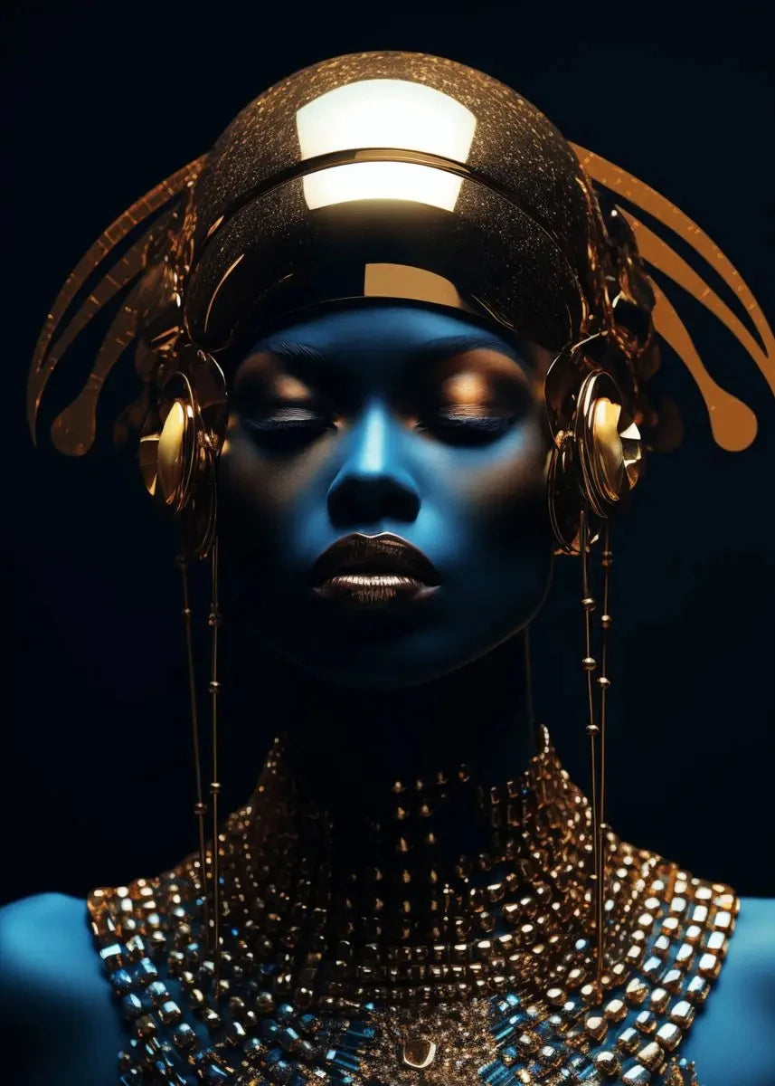African Black Women Poster Prints Egyptian Queen Pharaoh Canvas Painting Modern Wall Art Pictures Home Living Room Decor Cuadro