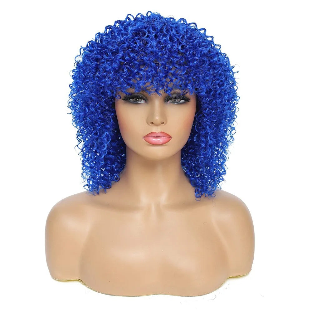 Cross-border , short for African women, small curly afro , high-temperature synthetic fiber wig