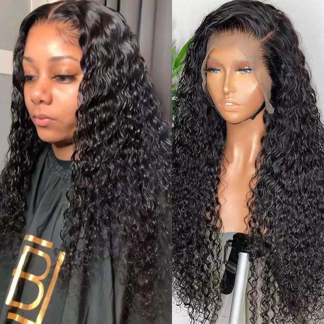 European and American wigs, lace front small curls, middle-parted long curly hair, fashionable synthetic hairpieces for African