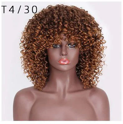 African Afro , Short Curly Wig for Black Women