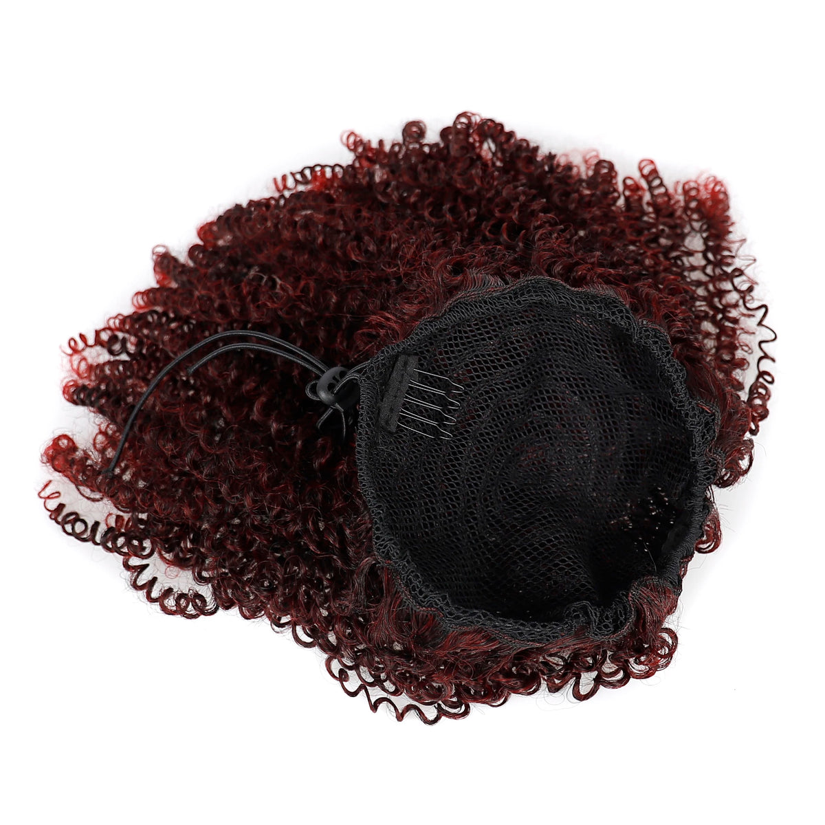 Synthetic Drawstring Curly Hair Ponytail Extension for African Women Short Afro Kinky Curly Hairpieces Fake Tail