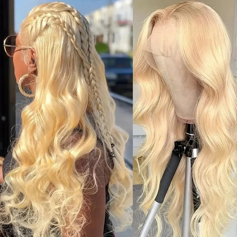 Wigs Fashionable Light Beige Wavy Hair African Front Lace