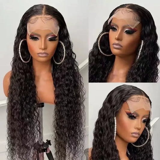 European and American wigs, lace front small curls, middle-parted long curly hair, fashionable synthetic hairpieces for African