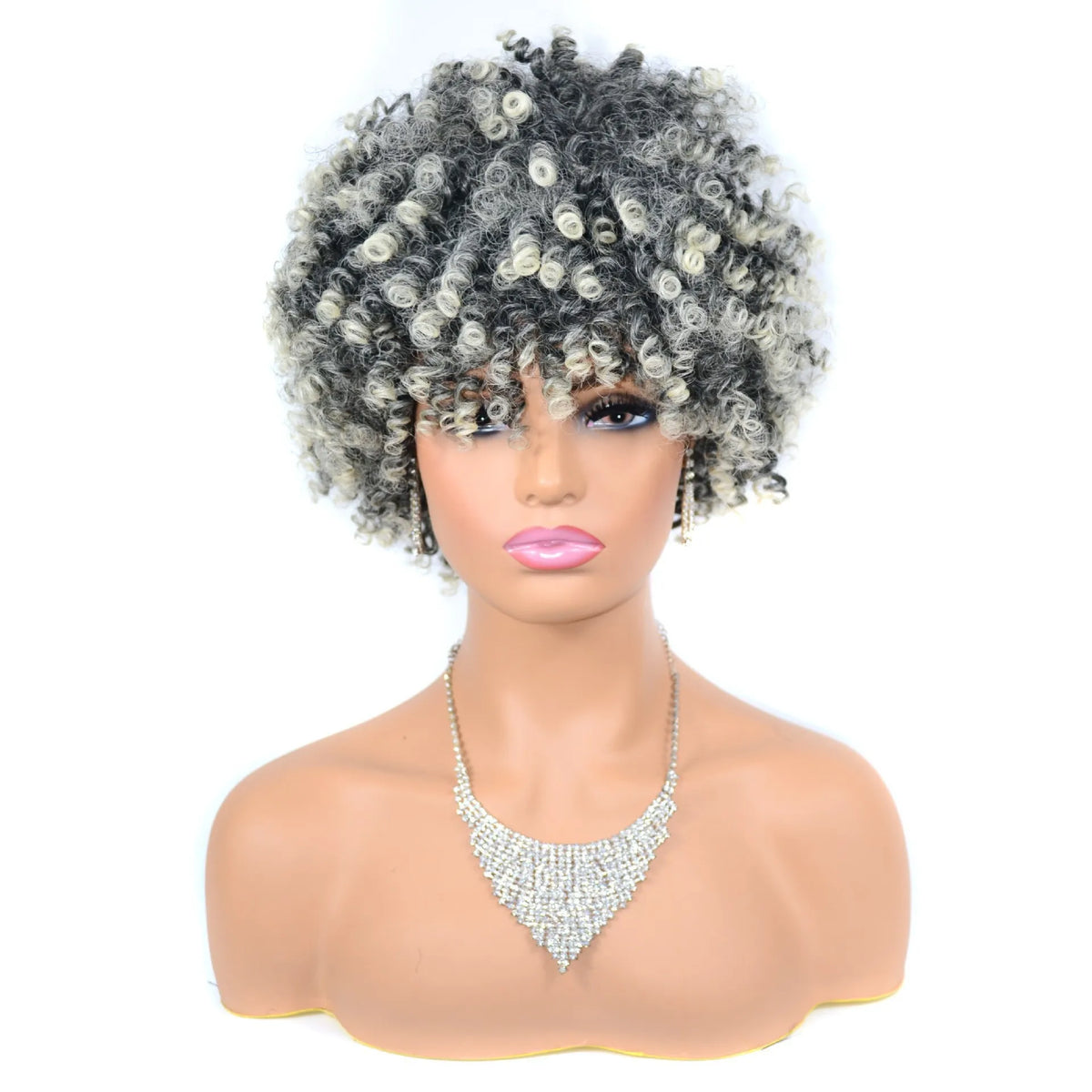 Cross-border , short for African women, small curly afro , high-temperature synthetic fiber wig