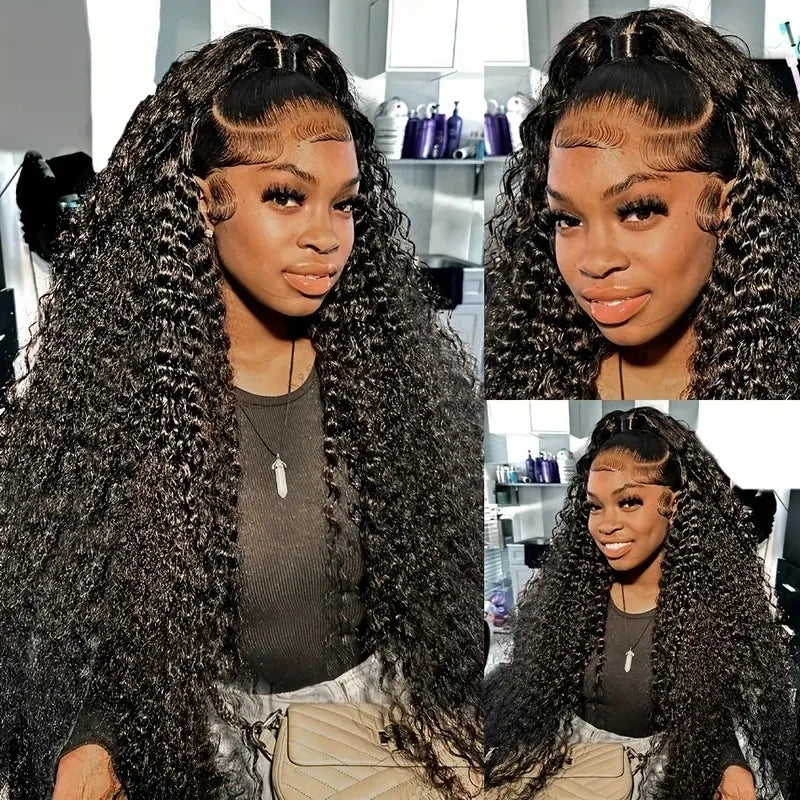 Fashionable 13*4 hair , African lace front small curly wig