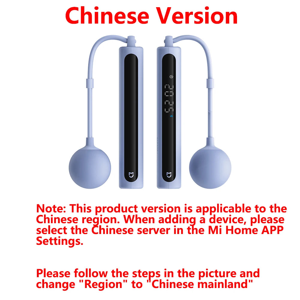 NEW MIJIA Smart Skipping Jump Rope 2 Digital Counter Adjustable Calorie Calculation Sport Fitness Exercise Lose Weight CN