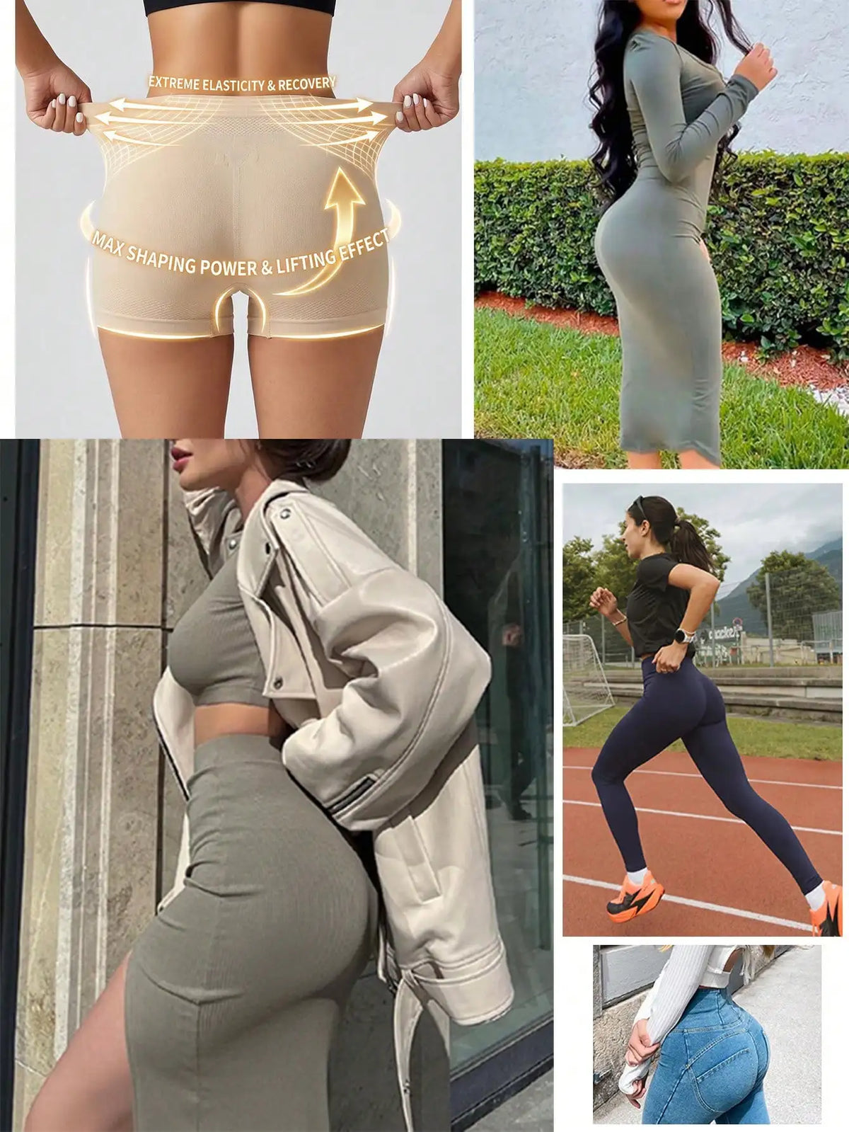 Women's Seamless Body Shaper Pantie Low Waist Tummy Control Boyshorts Breathable Comfortable Butt Lifter Panties Underwear