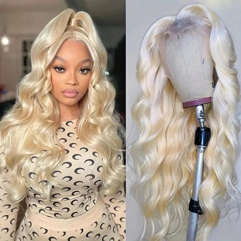 Wigs Fashionable Light Beige Wavy Hair African Front Lace