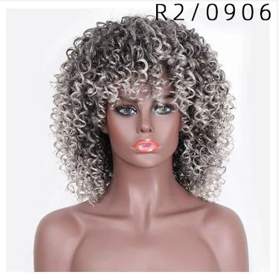 African Afro , Short Curly Wig for Black Women