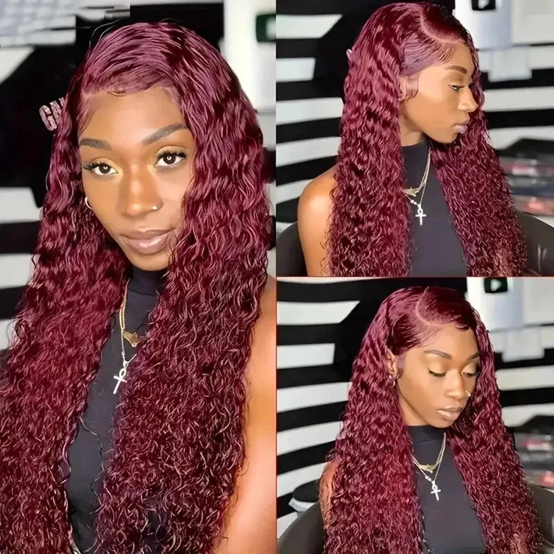 European and American wigs, lace front small curls, middle-parted long curly hair, fashionable synthetic hairpieces for African
