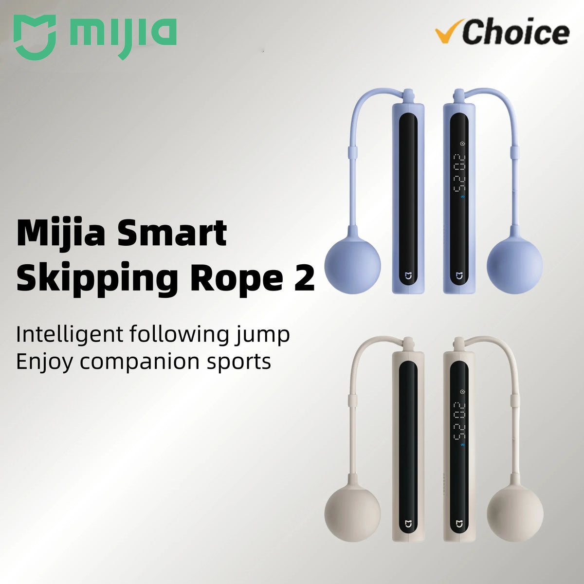 NEW MIJIA Smart Skipping Jump Rope 2 Digital Counter Adjustable Calorie Calculation Sport Fitness Exercise Lose Weight CN