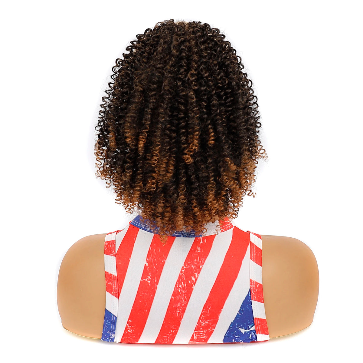 Synthetic Drawstring Curly Hair Ponytail Extension for African Women Short Afro Kinky Curly Hairpieces Fake Tail