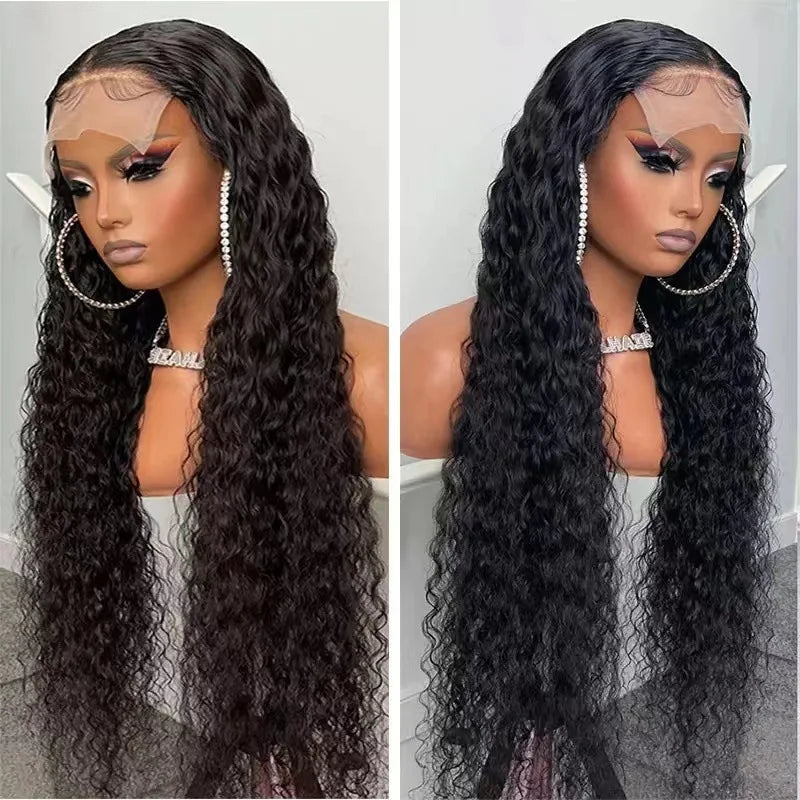 European and American wigs, lace front small curls, middle-parted long curly hair, fashionable synthetic hairpieces for African