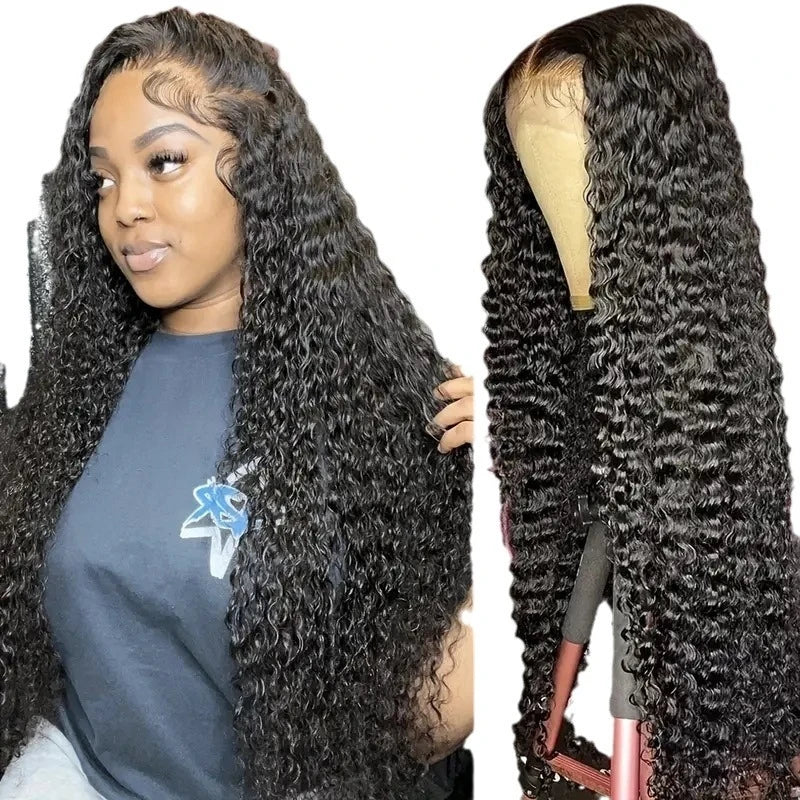 Fashionable 13*4 hair , African lace front small curly wig