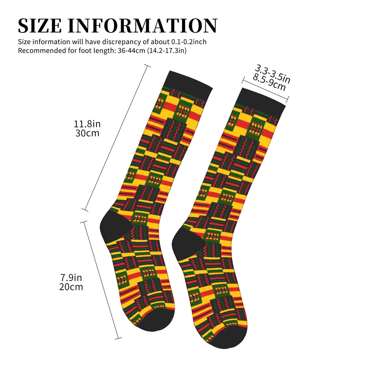 Ethnic Tribal Ankara African Zig Zag Men's Sports Compression Socks Unisex Fashion  Spring Summer Autumn Winter Dress Socks