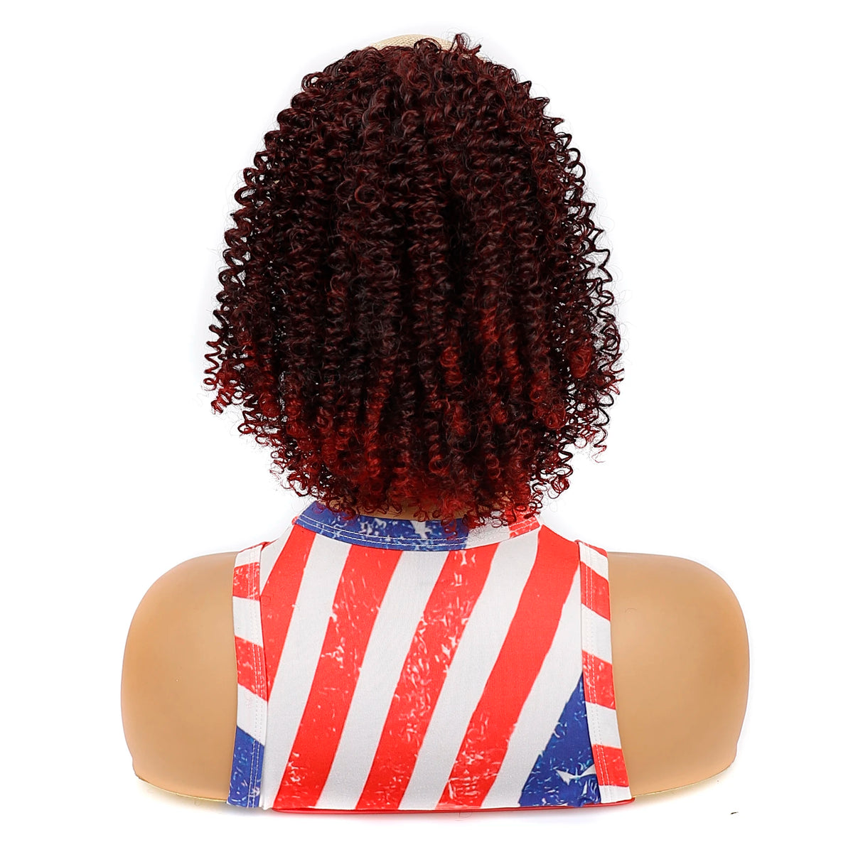 Synthetic Drawstring Curly Hair Ponytail Extension for African Women Short Afro Kinky Curly Hairpieces Fake Tail