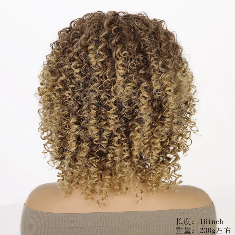 African Afro , Short Curly Wig for Black Women